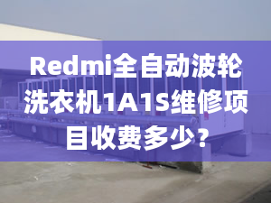 Redmi全自动波轮洗衣机1A1S维修项目收费多少？