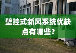 壁挂式新风系统优缺点有哪些？