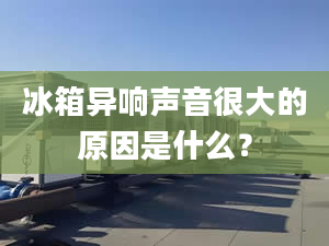 冰箱异响声音很大的原因是什么？