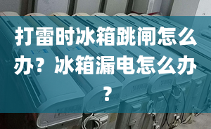 打雷时冰箱跳闸怎么办？冰箱漏电怎么办？