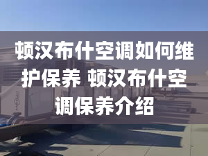 顿汉布什空调如何维护保养 顿汉布什空调保养介绍