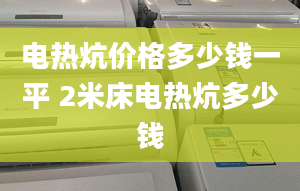 电热炕价格多少钱一平 2米床电热炕多少钱