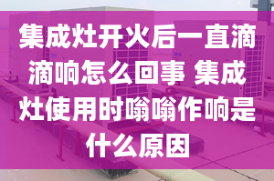 集成灶开火后一直滴滴响怎么回事 集成灶使用时嗡嗡作响是什么原因