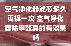 空气净化器滤芯多久更换一次 空气净化器除甲醛真的有效果吗