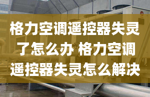 格力空调遥控器失灵了怎么办 格力空调遥控器失灵怎么解决