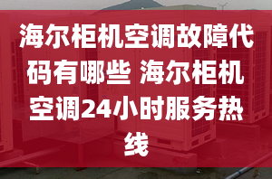 海尔柜机空调故障代码有哪些 海尔柜机空调24小时服务热线