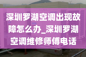 深圳罗湖空调出现故障怎么办_深圳罗湖空调维修师傅电话