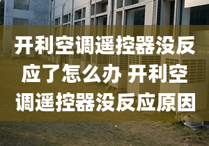 开利空调遥控器没反应了怎么办 开利空调遥控器没反应原因