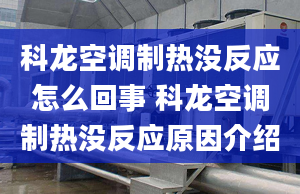 科龙空调制热没反应怎么回事 科龙空调制热没反应原因介绍