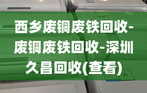 西乡废铜废铁回收-废铜废铁回收-深圳久昌回收(查看)