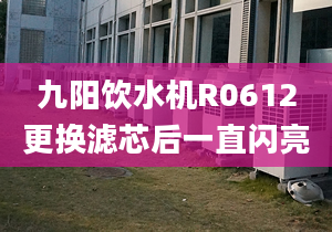 九阳饮水机R0612更换滤芯后一直闪亮