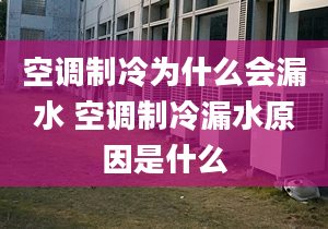 空调制冷为什么会漏水 空调制冷漏水原因是什么