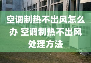 空调制热不出风怎么办 空调制热不出风处理方法