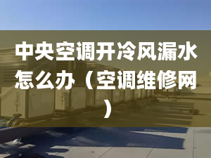 中央空调开冷风漏水怎么办（空调维修网）