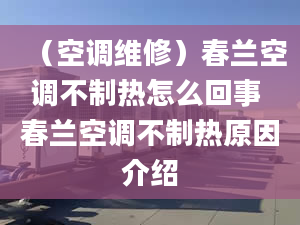 （空调维修）春兰空调不制热怎么回事 春兰空调不制热原因介绍