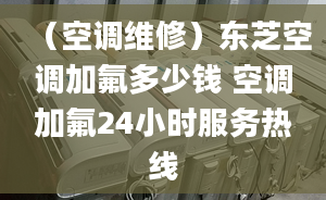 （空调维修）东芝空调加氟多少钱 空调加氟24小时服务热线