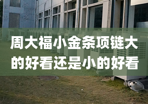 周大福小金条项链大的好看还是小的好看