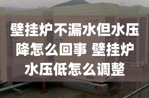 壁挂炉不漏水但水压降怎么回事 壁挂炉水压低怎么调整