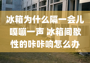 冰箱为什么隔一会儿嘎嘣一声 冰箱间歇性的咔咔响怎么办